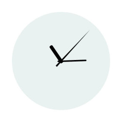 Horloge murale en verre diamètre 30 cm