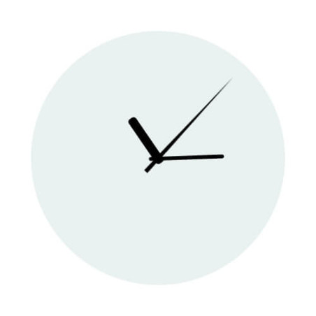 Horloge murale en verre diamètre 30 cm