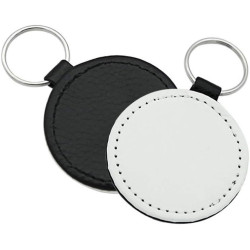 Porte-clé cuir rond