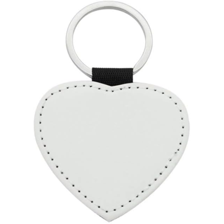 Porte-clé cuir coeur
