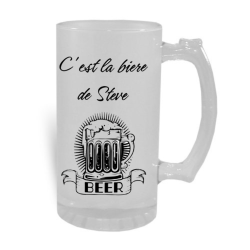 Chope a bière Personnalisée
