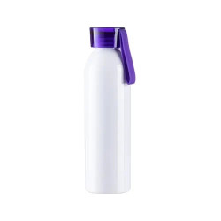Gourde sport en aluminium 750ml bouchon violet